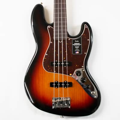 Fender American Professional II Jazz Bass Fretless - 3 Color Sunburst with Rosewood Fingerboard image 1