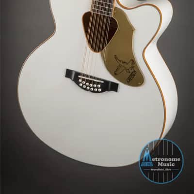 Gretsch G5022CWFE-12 Rancher Falcon Jumbo 12-String Cutaway, Fishman Pickup, White image 1