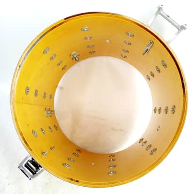 *Slingerland 12x15" TDR Marching Snare Drum Silver Sparkle Vintage 70s Maple USA image 14