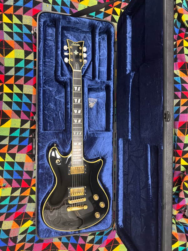 MINTY! Schecter Tempest Custom 2010 Gloss Black Gold Hardware 🏅🏅 image 1