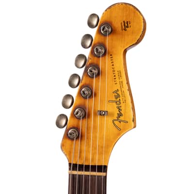 Fender Custom Shop 1963 Stratocaster Super Heavy Relic Black/3Color Sunburst (357) image 4
