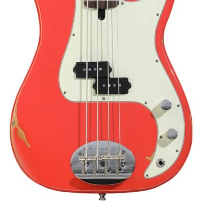 Lakland USA Classic 44-64 Bass Guitar - Aged Fiesta Red image 2
