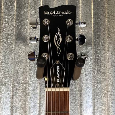 Westcreek Guitars Racer SG Offset Style Blue #0077 Used image 3