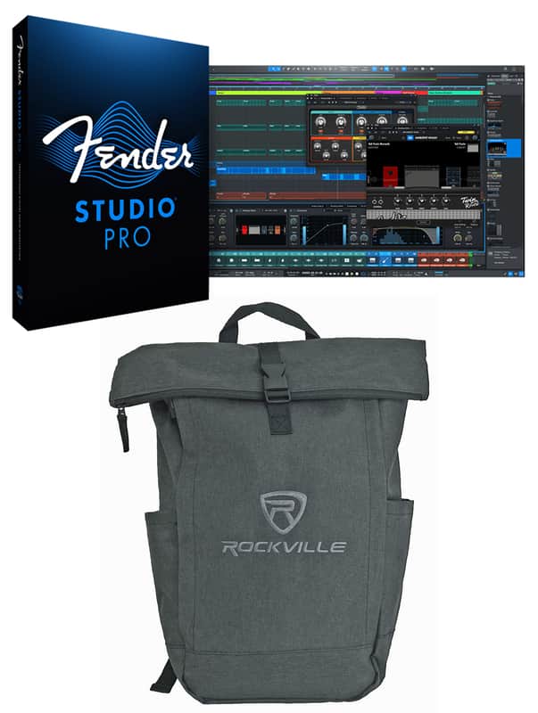 Fender Studio Pro DAW Recording Music Production Software+Laptop Backpack image 1