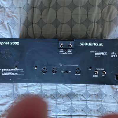 Sequential Prophet 2002 Rackmount 8-Voice Polyphonic Synthesizer 1985 - Black image 4