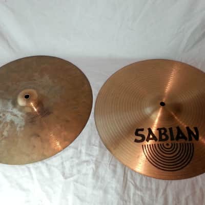 *Sabian Hi-Hats Cymbals 14" 1090/1140g Medium B8/Vintage Patina Top Canada* image 1