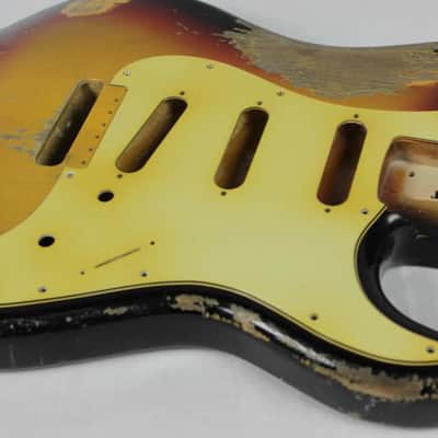 MJT Official Custom Order Aged Nitro Guitar Body by Mark Jenny Reverse Trem VTS Sunburst image 2