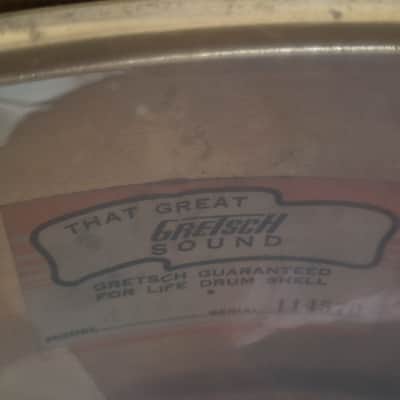 Extremely Rare Gretsch 4160G Round Badge COB Snare – 24k Gold Plated, image 8