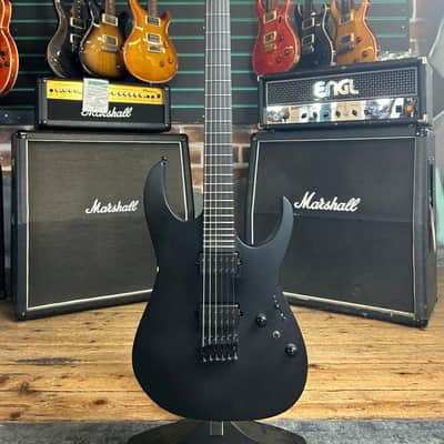 Ibanez RGRTB621 Iron Label Black Flat 2022 Electric Guitar image 1