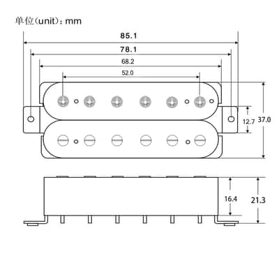 ST LP Electric Guitar Humbucker Pickup Neck / Bridge / N+B Pickup Set image 4
