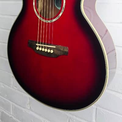 ARIA ELECORD FET-ELITE RS RED SUNBURST ELECTRO ACOUSTIC GUITAR image 5