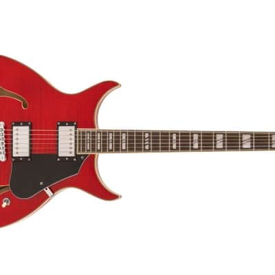 Washburn SH35TR Wing Series Semi Hollow Electric Guitar w/Gigbag, Trans Red image 4