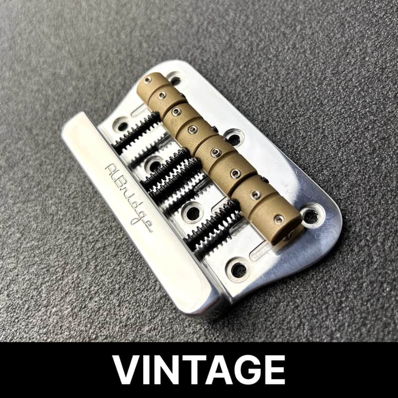 Fender MusicMaster Bass replacement AlBridge MMSV18 Vintage Bridge For Short-Scale Direct Replacement 18mm String Spacing. image 1