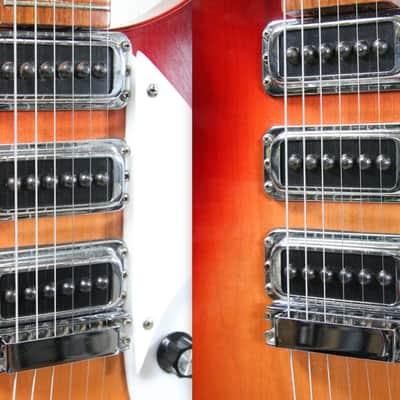 1989 Rickenbacker Model 350 FireGlo Semi Hollow Electric Guitar CLEAN! MUST SEE image 10