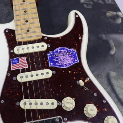 Fender American Deluxe Stratocaster Ash with Maple Fretboard 2013 - 2015 - White Blonde image 14