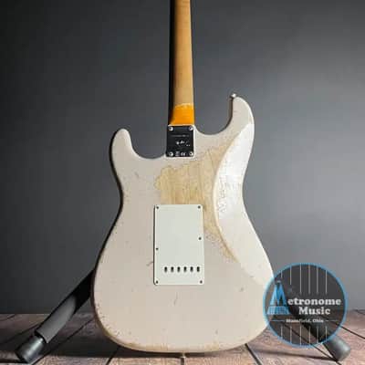 Fender Custom Shop LTD Red Hot Stratocaster, Super Heavy Relic- Aged Dirty White Blonde image 8