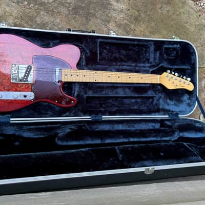 Jay Turser Paisley Tele 2000s - Red with Paisley Top image 7