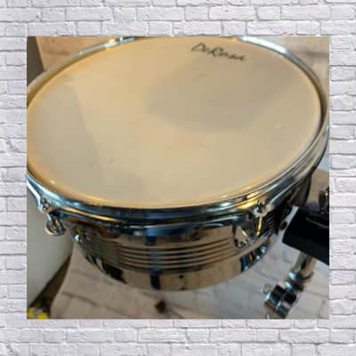 DeRosa Timbales 13 & 14 Inch with Pearl Stand and LP Blue Jam Block image 4