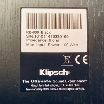 Klipsch RB-600 black | Set of 2 speakers | Special limited edition series - Black image 6