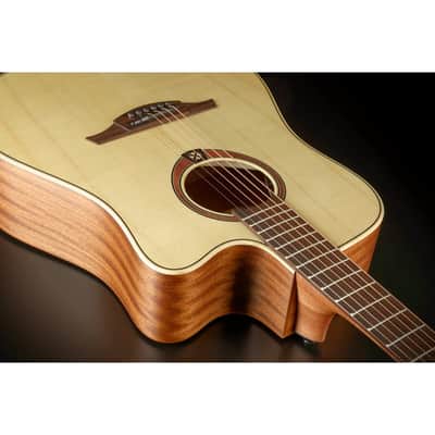 Lag Tramontane T70DCE-NAT | Dreadnought Cutaway Acoustic-Electric Guitar. New with Full Warranty! image 4
