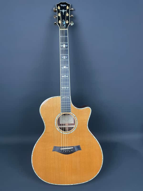 Taylor W14C 1999 Western Red Cedar / Figured Claro Walnut w/ OHSC & Fishman Pickup image 1