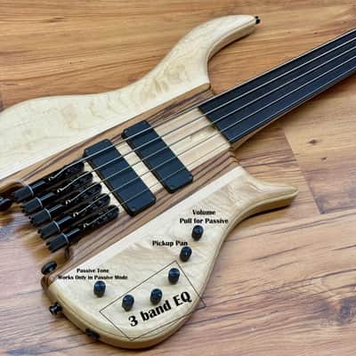 Merlos Trium 5 Headless Fretless image 2