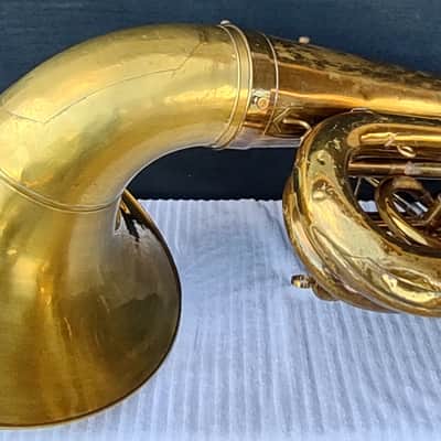 Reynolds Contempora 3v BBb Recording Tuba ~1959 - Lacquer & raw brass image 14