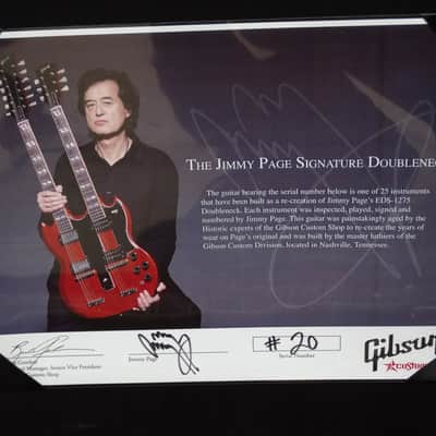Gibson EDS-1275 Jimmy Page Aged/Signed & Played Ultimate Collectable Custom Shop Model image 9