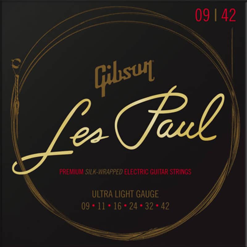 Gibson Les Paul Premium Electric Guitar Strings, Ultra-Light 9-42 image 1