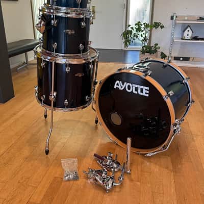 Ayotte Drum Smith 1990s - Blue Lacquer_Sugar Maple Drum Kit image 1