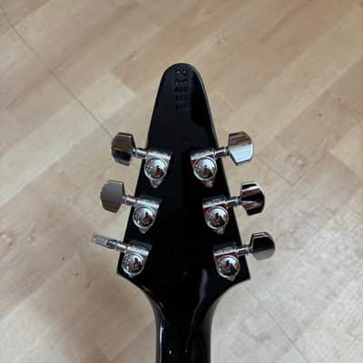 Gibson - 80s RI Flying V - Ebony w/ Brown Deluxe Gibson HD Case & Case Candy (2023-Demo) image 3