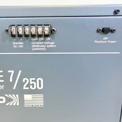 Biamp Advantage 7/250 250W 7-Channel Powered Mixer Made in USA w/ Attached Power Cord 1995 image 9