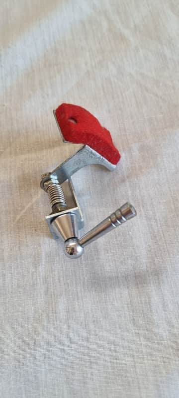 Ludwig Vintage Baseball Bat Red Felt Muffler Tone Control 1960s - Chrome No. 2 image 1