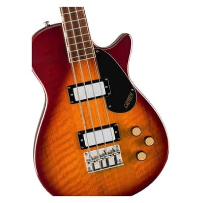 Gretsch Streamliner Jet Club Single-cut Electric Bass Guitar - Havana Burst image 3