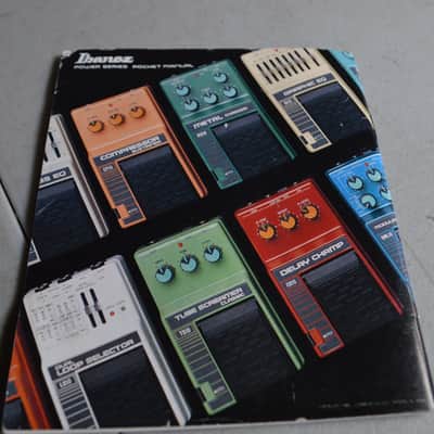 Vintage 80's Ibanez Power Series Pedal Pocket Manual! Rare, Original Case Candy, Paperwork! image 2