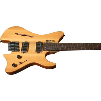 Bootlegger Guitar Jazz Absinthe 2025 Fanned Frets Headless Gloss Honey image 3