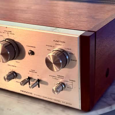 πΆβ¨ Pioneer SA-8100 Vintage Integrated Amplifier w/ Wood Case β Serviced, Cleaned, 3+ Hour Bench Tested image 8