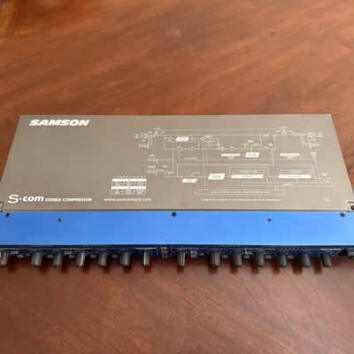 Samson S-Com Plus S Class Stereo Compressor/Limiter 2010s - Blue image 2