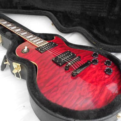 Epiphone Les Paul Classic Quilt Top 1999 Trans Red, HSC image 3
