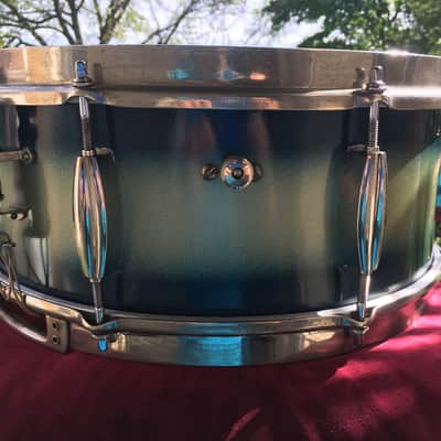 Slingerland 1940s Radio King Blue & Silver Duco Painted Lacquer image 15