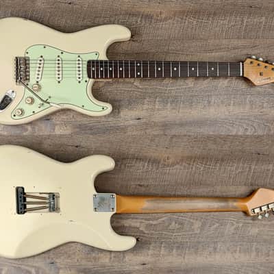 MyDream Partcaster Custom Built - Relic Aged White Hepcat 69' image 1