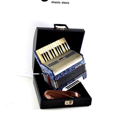 Rare, Vintage, Quality, Romanian Piano Accordion Timis Acord - 24 bass + Original Hard Case & Shoulder Straps image 2