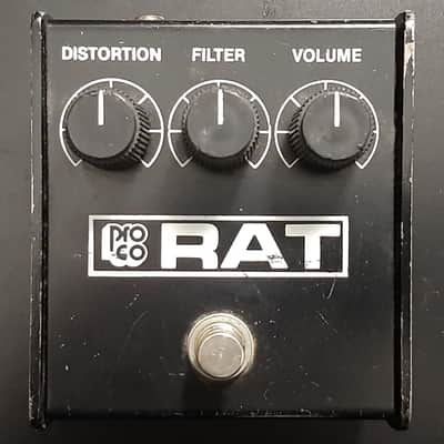 1980s - Vintage ProCo Small Box RAT 1988 - Black with White Lettering image 2