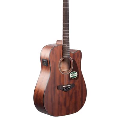 Ibanez Artwood AW5412 Acoustic Electric Guitar Open Pore Natural image 8