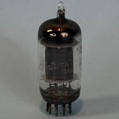 1954 General Electric 12AU7 ECC82 Vintage 1950s GE Gray Plate D Getter Tube!T482 image 4