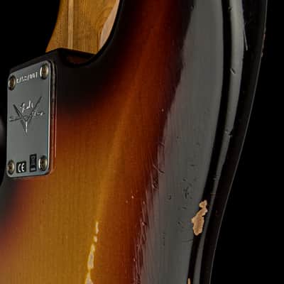 Fender Custom Shop Empire 58 Precision Bass Heavy Relic - Faded Aged Chocolate 3-Color Sunburst #87001 image 13
