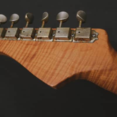 Xotic XSC-2 California Classic with 5A Roasted Flame Maple Neck - Surf Green image 7