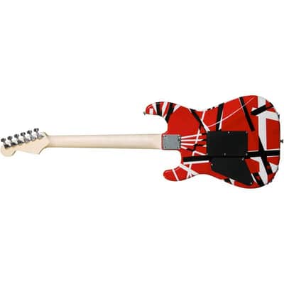EVH Striped Series - Red with Black and White Stripes image 2