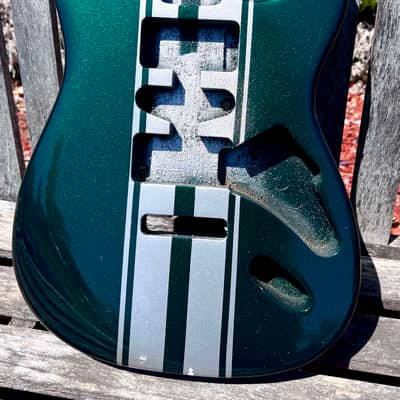 JVG ST BODY RELIC  GREEN EMERALD DEEP pearl     STRIPES -Z/28    ALDER     JVGuitars Reborn Old 2024 image 8