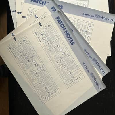 Roland System 100 102 Synth Expander - OG Operation Manual and Patch Book image 14